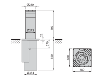 PILLAR B 275/800-10LI SECURE
