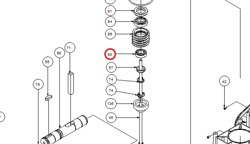 SP KIT BEARING 6003ZZ(X2)