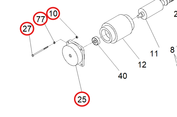 SP KIT CASING MOTOR JOINT/IGEA