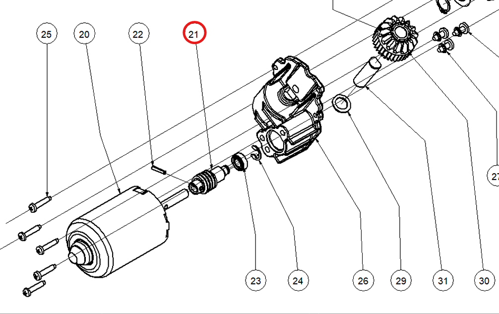 SP KIT ENDLESS MOTOR SCREWS P1213