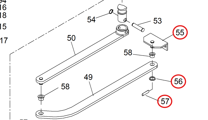 SP KIT HARDWARE FOR LEVER IGEA