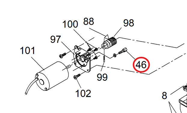 SP KIT SHEATH ADJUSTMENT SCREW M6(X10)
