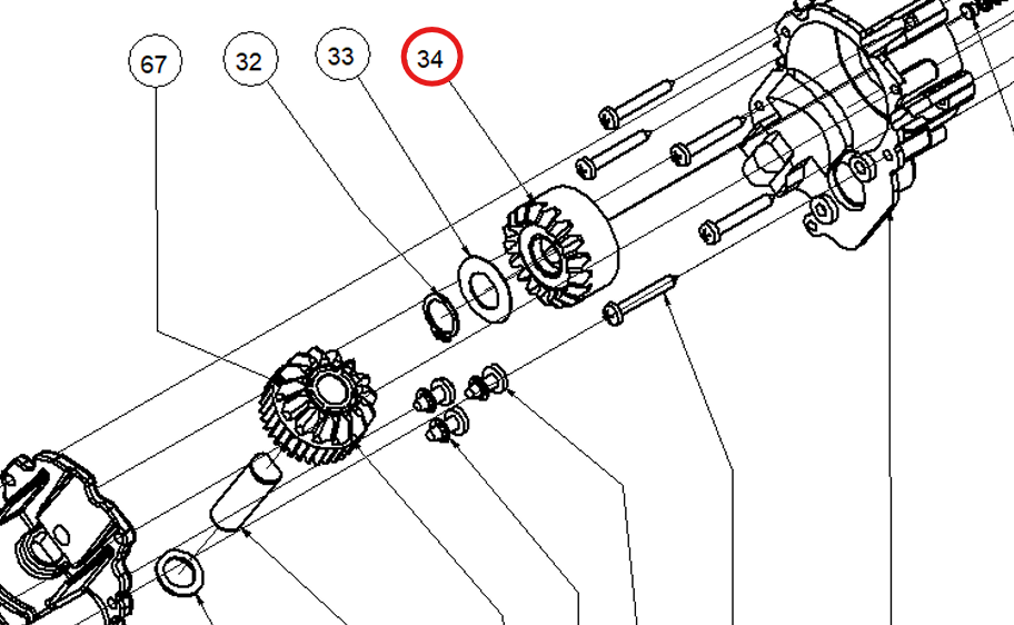 SP PHOBOS/KUSTOS BEVEL GEAR